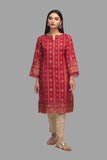 Mar00n-lawn -kurti Bonanza Satrangi Summer Volume 2 2021