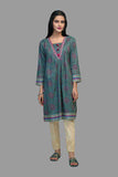 Green-lawn -kurti Bonanza Satrangi Summer Volume 2 2021