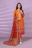 Bonanza Satrangi Orange Khaddar Suit (AWO223P13A) Winter Collection 2022 Online Shopping