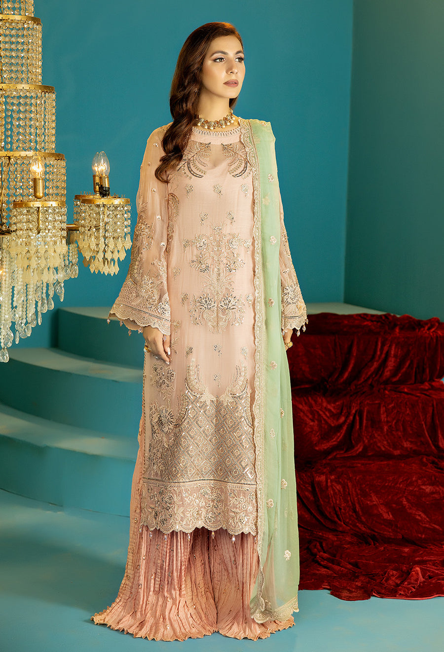 Adan Libas Design # 5391 Alora Chiffon Collection Online Shopping