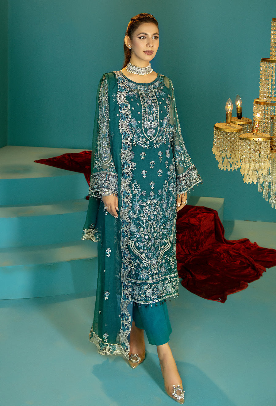 Adan Libas Design # 5393 Alora Chiffon Collection Online Shopping