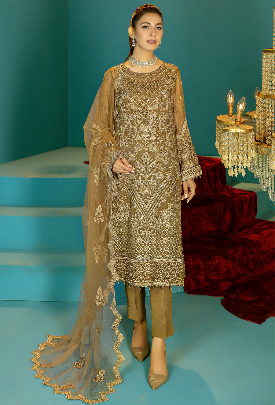 Adan Libas Design # 5394 Alora Chiffon Collection Online Shopping