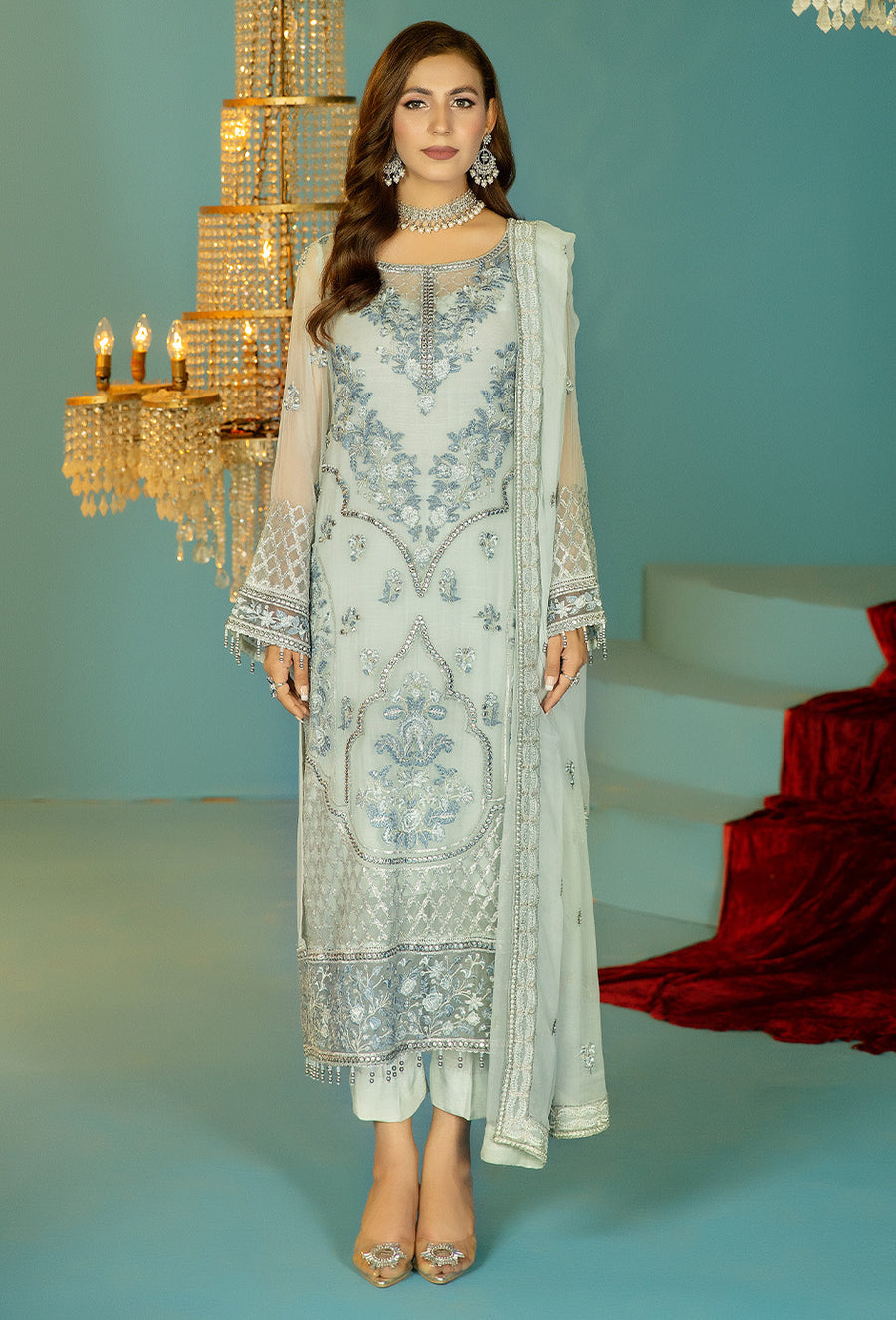 Adan Libas Design # 5397 Alora Chiffon Collection Online Shopping