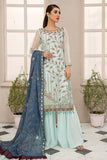 D-12 Aqua Blue Maryams  Chiffon Vol 23 