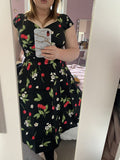 Yellow 50s 60s A Line Rockabilly Dress Cap Sleeve Vintage Swing Party Dress - bbonlinedress | Women's Cocktail Dresses