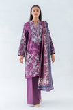 Beechtree Purple Charisma-Embroidered-3P-Khaddar Winter Collection Online Shopping