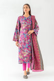 Beechtree Magenta Veil-Printed-3P-Cotton Satin Winter Collection Online Shopping