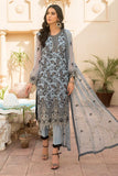 D-10 Arctic Blue Maryams Chiffon Collection 2021