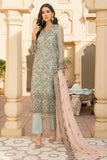 D-11 Azure Seashell Maryams Chiffon Collection 2021