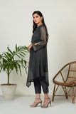 Dhanak DA 1439 Grey Embroidered Kurta Eid Edits 2022 Online Shopping