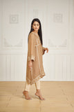 Dhanak DA 1625 Beige Embroidered Kurta Eid Edits 2022 Online Shopping
