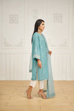 Dhanak DA 2033 C Green Embroidered Kurta With Dupatta Eid Edits 2022 Online Shopping