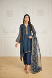 Dhanak DA 2034 Grey Embroidered With Dupatta Eid Edits 2022 Online Shopping