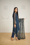 Dhanak DA 2034 Grey Embroidered With Dupatta Eid Edits 2022 Online Shopping