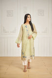Dhanak DA 2038 Green Embroidered Kurta Eid Edits 2022 Online Shopping