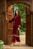 Dhanak DA-2229 Maroon Velvet Enchante Vol 1 Online Shopping