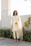 Dhanak SS24DA-2284 Off White Embroidered Kurta With Dupatta Pret Online Shopping