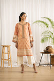 Dhanak DC-0421 L-peach Embroidered Kurta Casual Cotton Prets 2022 Online Shopping