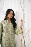 Dhanak DC-0437 Green Embroidered Kurta Casual Cotton Prets 2022 Online Shopping