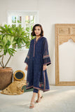 Dhanak DC 2083 Navy Blue 2pcs Embroidered Kurta With Trouser Festive Eid RTW 2022 Online Shopping