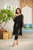 Dhanak DC 2088 Black 2pcs Embroidered Kurta With Trouser Festive Eid RTW 2022 Online Shopping