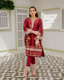 Dhanak DC-2241 Maroon Soie Luxury Silk Tunics Online Shopping