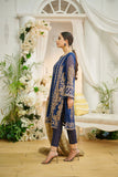 Dhanak DL 0195 Blue 3pcs Eid Edits 2022 Online Shopping
