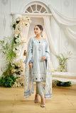 Dhanak DL 0202 Sky Blue 3pcs Eid Edits 2022 Online Shopping