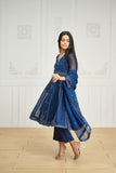 Dhanak DL 0192 Navy Blue 3pcs Eid Edits 2022 Online Shopping