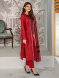 Limelight U1537SU 3PC RED Embroidered Lawn 2022 Online Shopping