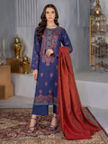 Limelight U2124SU 3PC BLU Embroidered Lawn 2022 Online Shopping