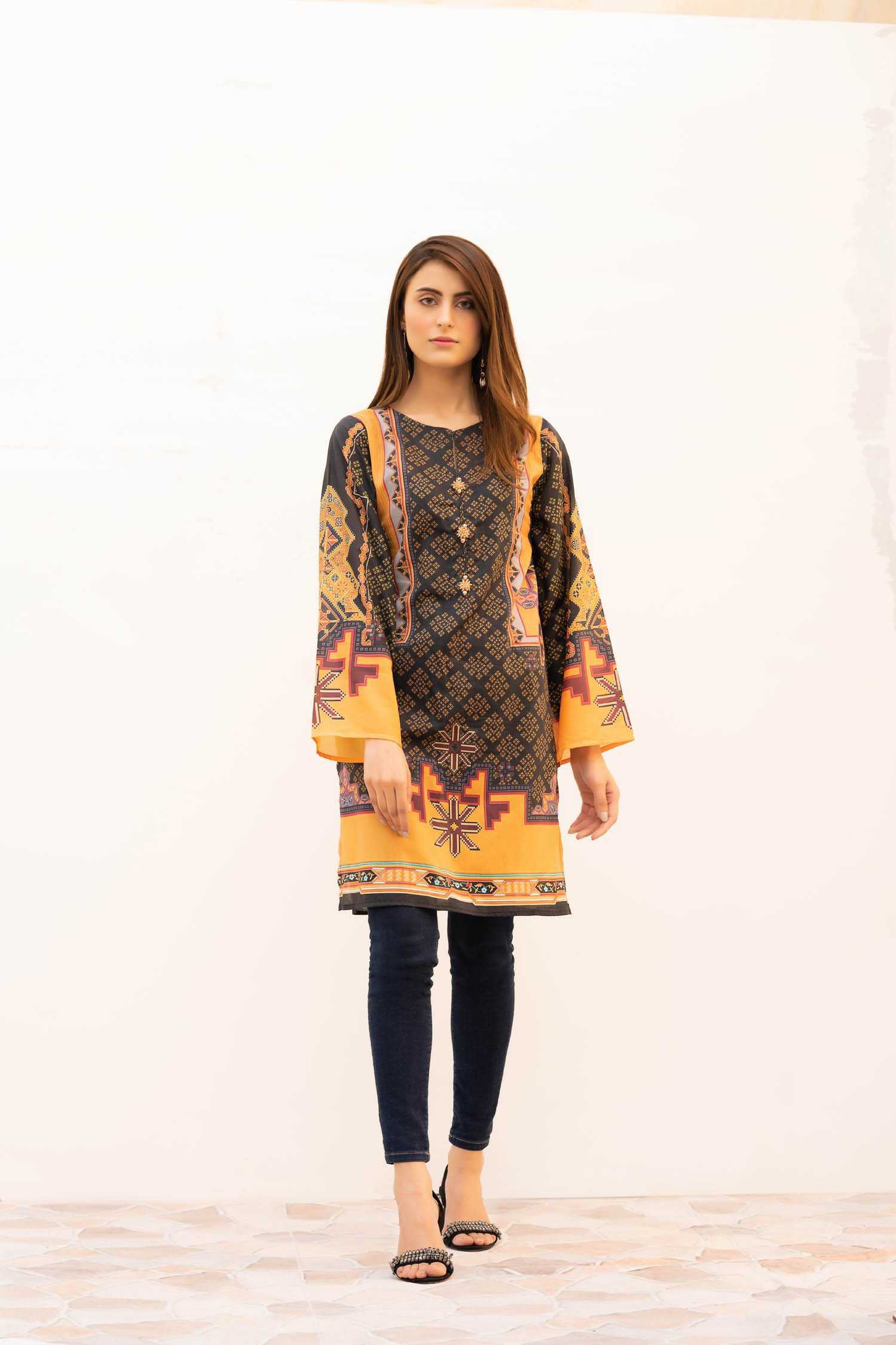 Adans Libas Erato Digital Printed Stitched Lawn Kurti 2,021