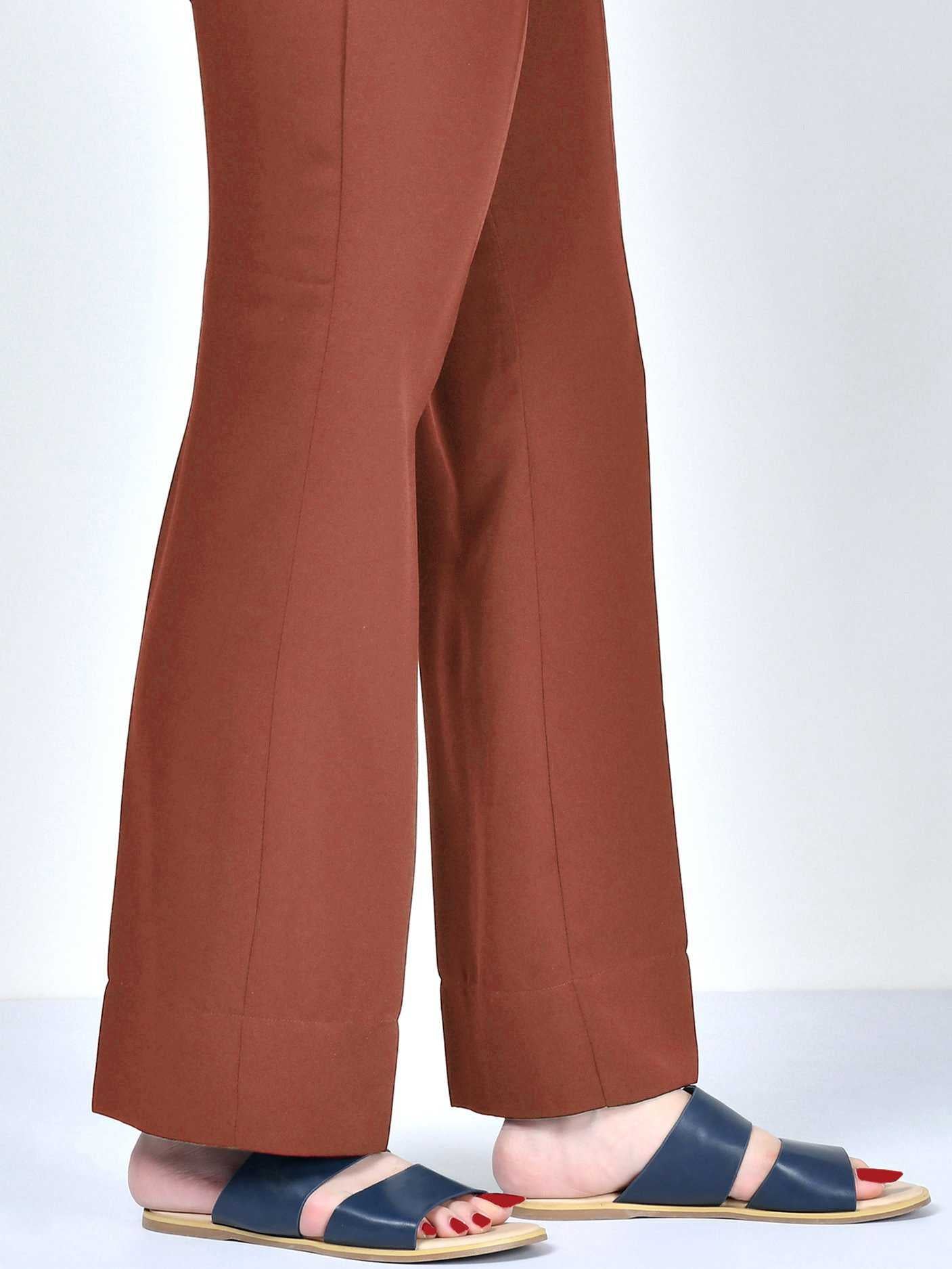 Limelight Unstitched Winter Trouser - Rust U1019-LSF-RST 2019 | Limelight Sale 2020