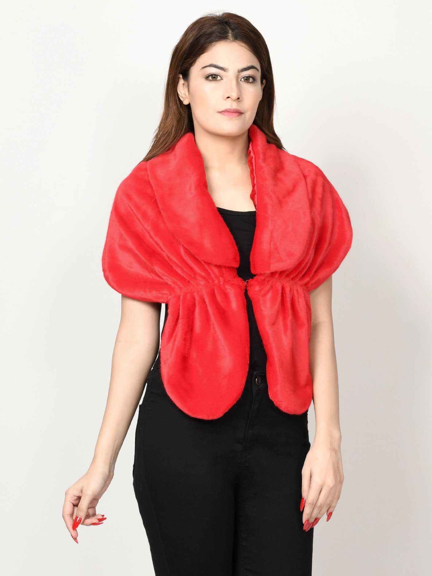 Limelight Folded Neck Fur Wrap CPS75-FRE-RED 2019 | Limelight Sale 2020
