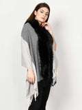 Limelight Striped Fur Cape Shawl CPS63-FRE-GRY 2019 | Limelight Sale 2020