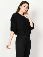 Limelight Pullover Short Sweater SW002-FRE-BLK 2019 | Limelight Sale 2020