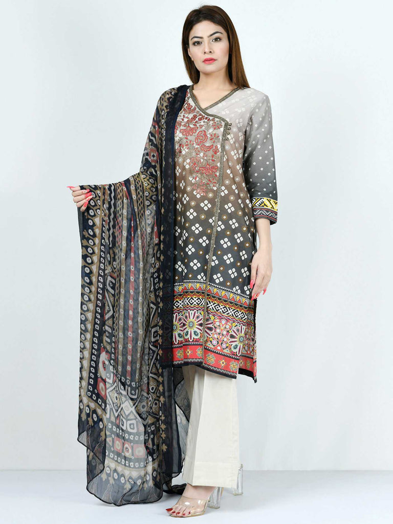 Limelight  3 Piece Lawn Suit-Embroidered (Pret) | P8175su-07