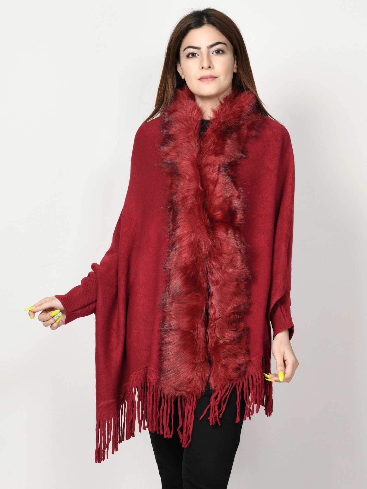Limelight Fur Cape Shawl CPS99-FRE-RED 2019 Limelight Sale 2020