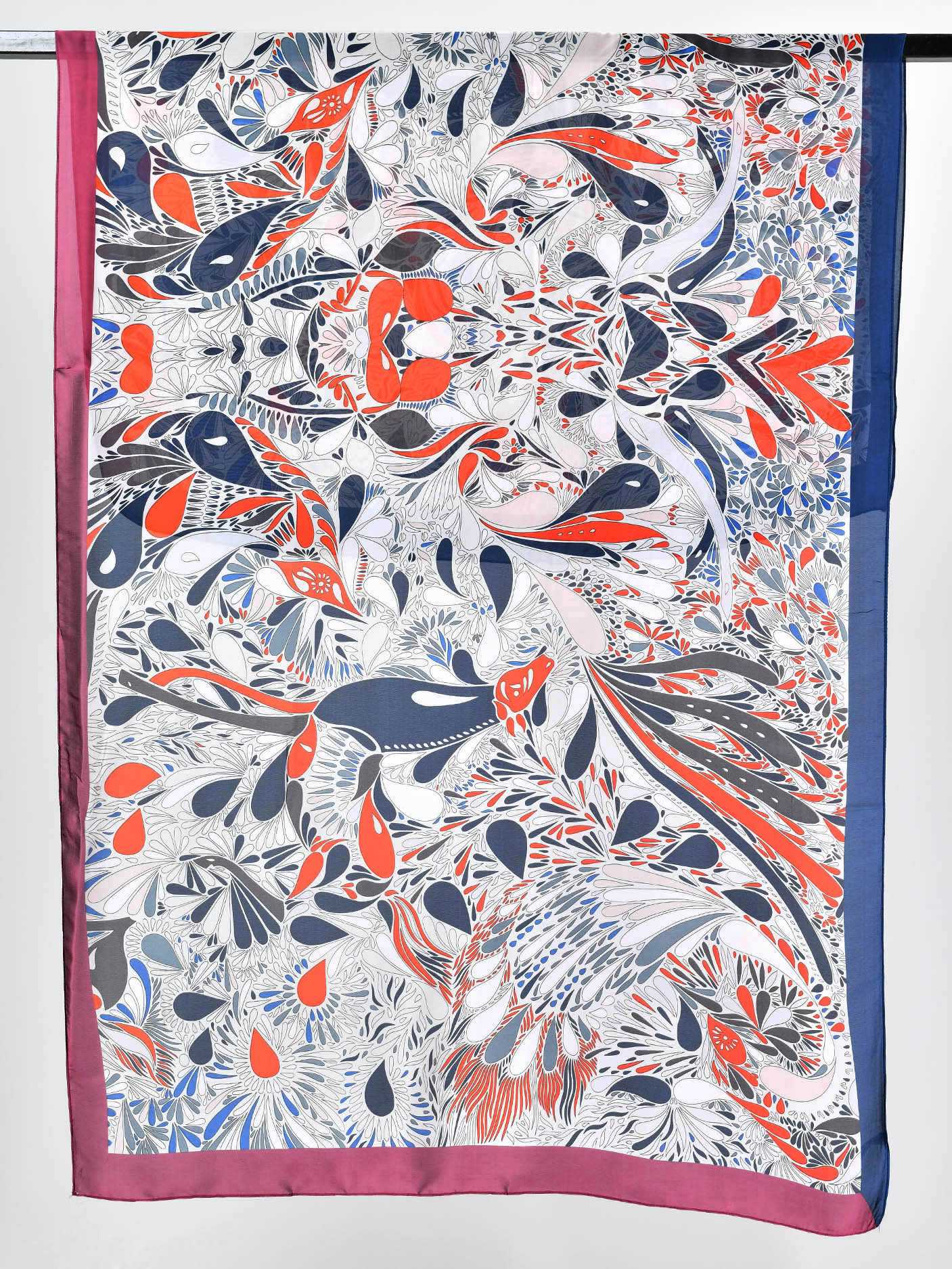 Limelight Printed Silk Scarf SC137-FRE-P17 2019 | Limelight Sale 2020