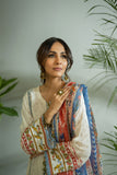 Dhanak DU 3098 Off White 3pcs RTW Prets 2022 Online Shopping