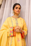 Alkaram ED-12A-23-Mango-yellow Meraki Chikenkari Collection Online Shopping