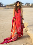 Farah Talib Aziz  Tulum Red Luxury Lawn 2022 Online Shopping