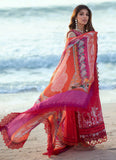 Farah Talib Aziz  Tulum Red Luxury Lawn 2022 Online Shopping