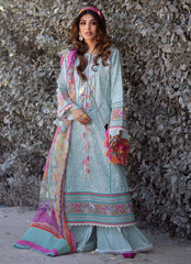 Farah Talib Aziz  Fiji Seafoam Luxury Lawn 2022 Online Shopping