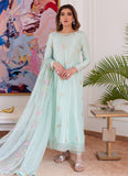 Farah Talib Aziz Elyssia Mint Embroidered Raw Silk Kalidar With Dupatta Online Shopping