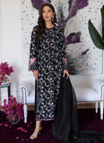 Farah Talib Aziz Vittoria Black Embroidered Raw Silk Shirt With Dupatta Online Shopping