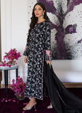 Farah Talib Aziz Vittoria Black Embroidered Raw Silk Shirt With Dupatta Online Shopping