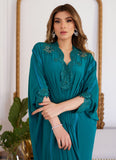 Farah Talib Aziz Emmeline Emerald Crepe Kaftan Online Shopping