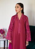 Farah Talib Aziz Honorine Magenta Embroidered Raw Silk Shirt With Dupatta Online Shopping