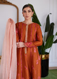 Farah Talib Aziz Seneera Embroidered Rust Raw Silk Kalidaar With Dupatta Online Shopping